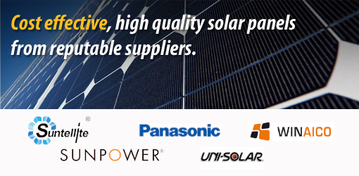Cost effective, high quality solar panels from reputable suppliers